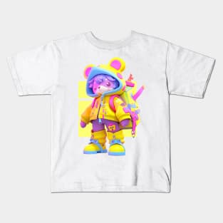 AKBLM - TECHWARD DECORA STYLE KUMA | KAWAII ANIME MASCOT Kids T-Shirt